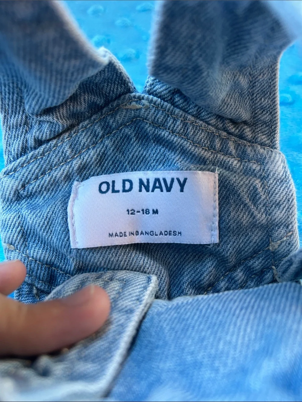 Old Navy Light Blue Denim Baby Heart-Front Overalls